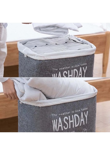 Tip 2 Gary 75L Stili 75L Büyük Çamaşır Sepeti Ev Giyim Sepeti Katlanabilir Kirli Giysiler Odası Depolama Organizatör Kutusu Dolap Düzenleme Sepeti (Yurt Dışından) fırsatları