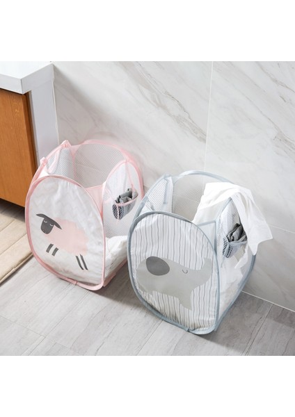 Gri Stil Karikatür Katlanabilir Çamaşır Sepeti Ev Kirli Çamaşır Saklama Sepeti Taşınabilir Çiftlik Kıyafetleri Yıkama Düzenleme Sepeti (Yurt Dışından) indirimleri