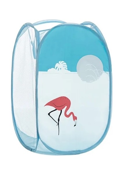 C Stili Katlanabilir Büyük Kapasiteli Kirli Elbise Sepeti Çamaşır Sepeti Kumaş Ağları Kordonlu Depolama Organizatör Kovası Ys-84 (Yurt Dışından)