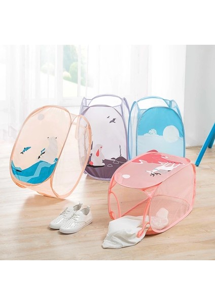 C Stili Katlanabilir Büyük Kapasiteli Kirli Elbise Sepeti Çamaşır Sepeti Kumaş Ağları Kordonlu Depolama Organizatör Kovası Ys-84 (Yurt Dışından) fiyatları