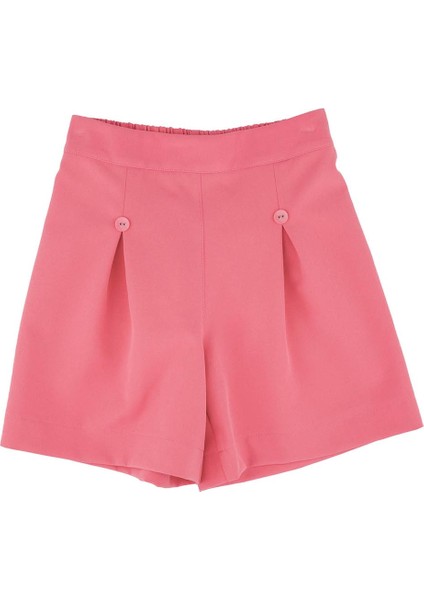 Kız Çocuk Belli Latikli Süs Düğmeli Pileli Şort fiyatları