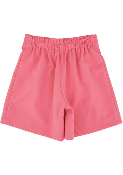 Kız Çocuk Belli Latikli Süs Düğmeli Pileli Şort modelleri