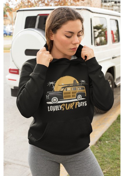 Pamuklu Tarz Oversize Kadın Kapşonlu Sweatshirt