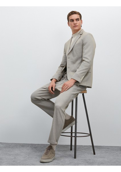 Beli Bağcıklı Pantolon Slim Fit Cep Detaylı