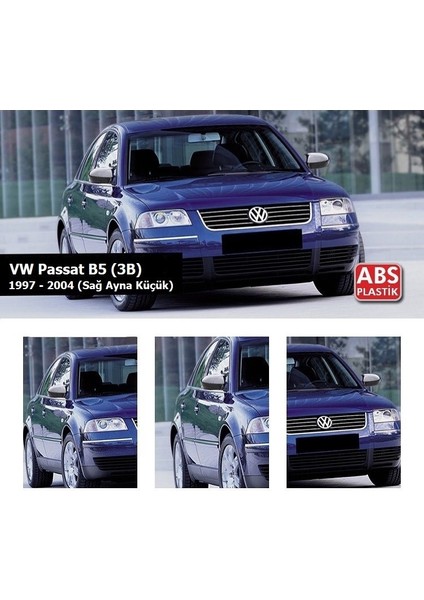 Volkswagen Passat B5 1997-2004 Yarasa Ayna Kapak Parlak Siyah Sağ Ayna Küçük