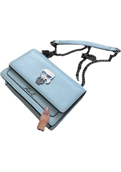 Douler Küçük Kare Çanta Bir Omuz Crossbody Bir Omuz Çantası Pu Manyetik Toka Trendy Moda Basit Kadın Çantası (Yurt Dışından)