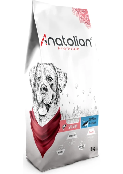 Premium Anatolian Premium Somonlu Yetişkin Köpek Maması 18 kg