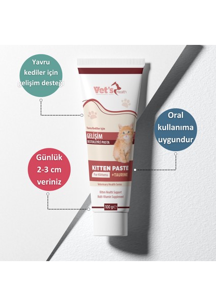 Kitten Paste Yavru Kediler için Gelişim Destekleyici Pasta 100g indirimleri