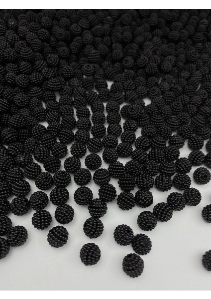 Parçalı BÖĞÜRTLEN,100GR 10MM Siyah Renk Parçalı Böğürtlen Inci Boncuk,çanta Yapım BONCUĞU(~280 Adet) fiyatları