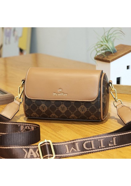 Trendy Marka Moda Crossbody Çanta Silindirik Koltukaltı Tek Omuz Crossbody Çanta (Yurt Dışından)