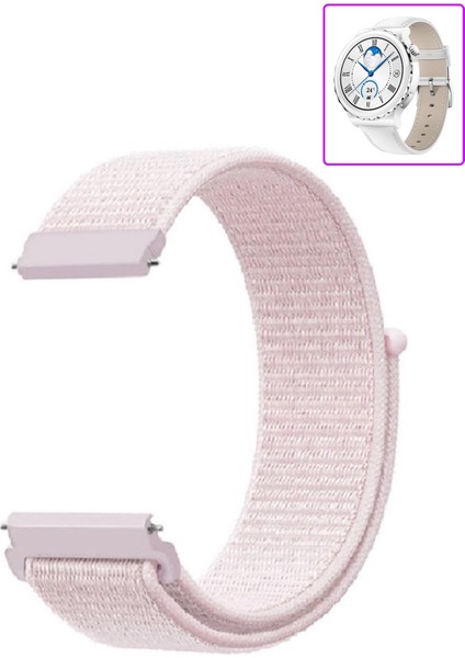 Huawei Watch Gt3 Pro 43MM Seramik ile Uyumlu Kordon Kumaş Desenli Cırt Cırtlı Spor Kayış fiyatları