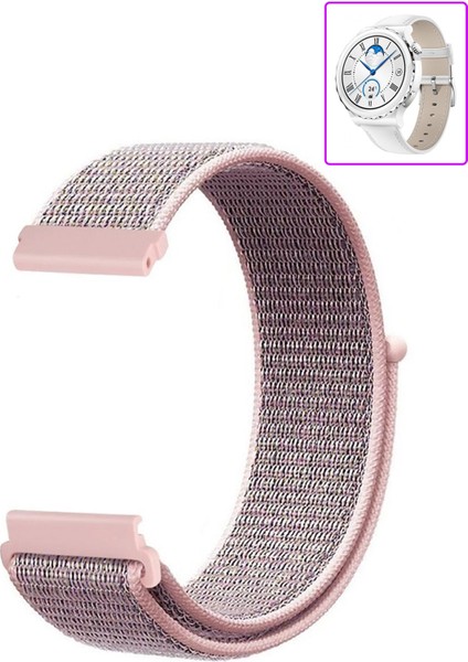 Huawei Watch Gt3 Pro 43MM Seramik ile Uyumlu Kordon Kumaş Desenli Cırt Cırtlı Spor Kayış fiyatları