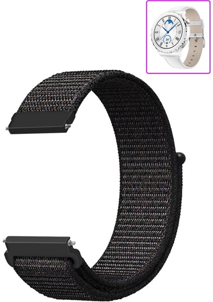 Huawei Watch Gt3 Pro 43MM Seramik ile Uyumlu Kordon Kumaş Desenli Cırt Cırtlı Spor Kayış fiyatları