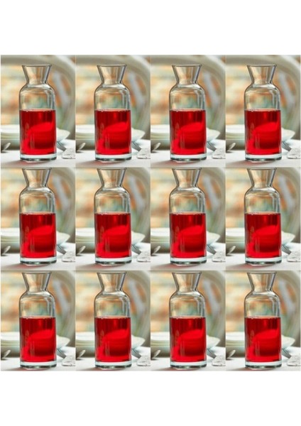 Meşrutab Bardak Mini Karaf Şişe 43818 195 cc 12 Li