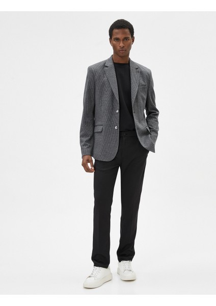 Blazer Ceket Slim Fit Cep Detaylı Düğmeli fiyatları