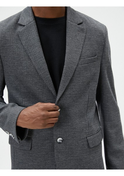 Blazer Ceket Slim Fit Cep Detaylı Düğmeli indirimleri