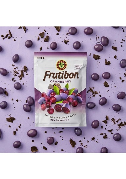 Frutibon Canberry Bitter Çikolata Kaplı Yaban Mersini 50 gr x 4 Adet