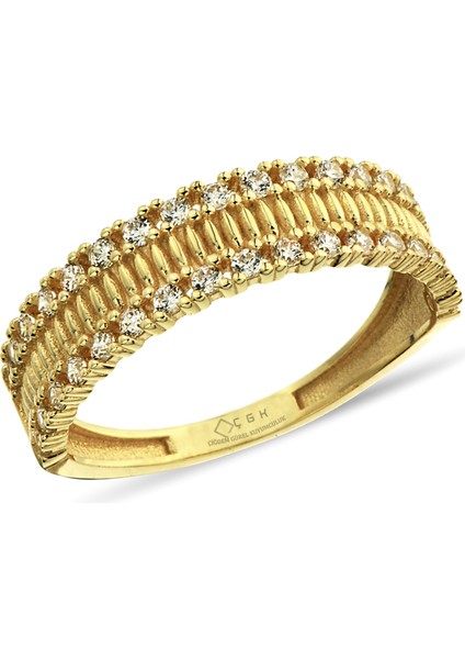 Taşlı Altın Yüzük CGKYZK0179