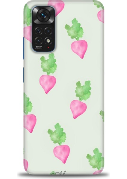 Xiaomi Redmi Note 12 4g Kılıf Hd Baskılı Kılıf - Pembe Havuçlar
