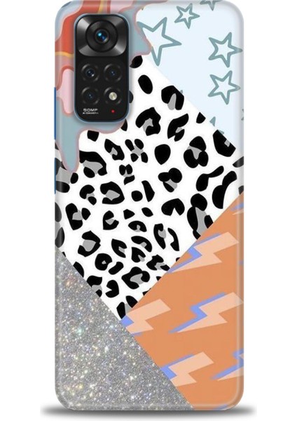 Xiaomi Redmi Note 12 4g Kılıf Hd Baskılı Kılıf - Leopar ve Şimşekler