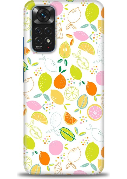 Xiaomi Redmi Note 12 4g Kılıf Hd Baskılı Kılıf - Renkli Limonlar