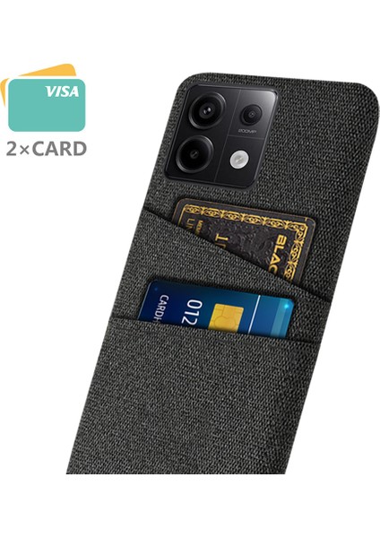 Xiaomi Redmi Note 13 Pro 5g Ince Kılıf Çift Kart Sahibi Sabit Pc+Bez Telefon Kılıfı (Yurt Dışından) fiyatları