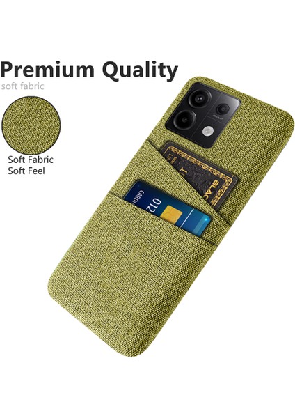 Xiaomi Redmi Note 13 Pro 5g Ince Kılıf Çift Kart Sahibi Sabit Pc+Bez Telefon Kılıfı (Yurt Dışından) modelleri