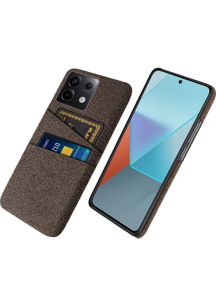 Xiaomi Redmi Note 13 Pro 5g Ince Kılıf Çift Kart Sahibi Sabit Pc+Bez Telefon Kılıfı (Yurt Dışından)