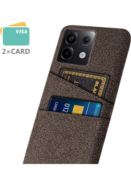 Xiaomi Redmi Note 13 Pro 5g Ince Kılıf Çift Kart Sahibi Sabit Pc+Bez Telefon Kılıfı (Yurt Dışından) fiyatları