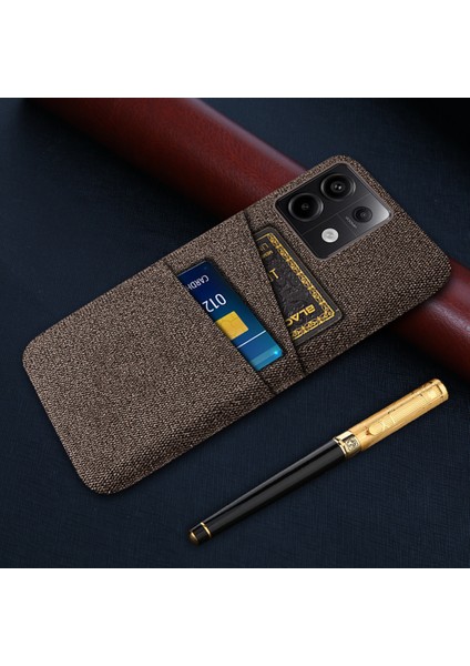 Xiaomi Redmi Note 13 Pro 5g Ince Kılıf Çift Kart Sahibi Sabit Pc+Bez Telefon Kılıfı (Yurt Dışından) indirimleri