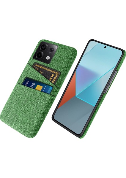 Xiaomi Redmi Note 13 Pro 5g Ince Kılıf Çift Kart Sahibi Sabit Pc+Bez Telefon Kılıfı (Yurt Dışından)