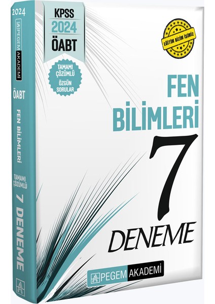 2024 KPSS ÖABT Fen Bilimleri Tamamı Çözümlü 7 Deneme