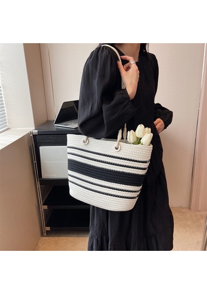 Kore Bayan Çantası, Gündelik Çapraz Omuz Çantası, Vahşi Büyük Kapasiteli Omuz Çantası, Çevre Dostu Dokuma Çanta, Hasır Çanta (Yurt Dışından) fiyatları