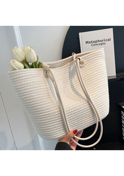 Kore Bayan Çantası, Gündelik Çapraz Omuz Çantası, Vahşi Büyük Kapasiteli Omuz Çantası, Çevre Dostu Dokuma Çanta, Hasır Çanta (Yurt Dışından) modelleri