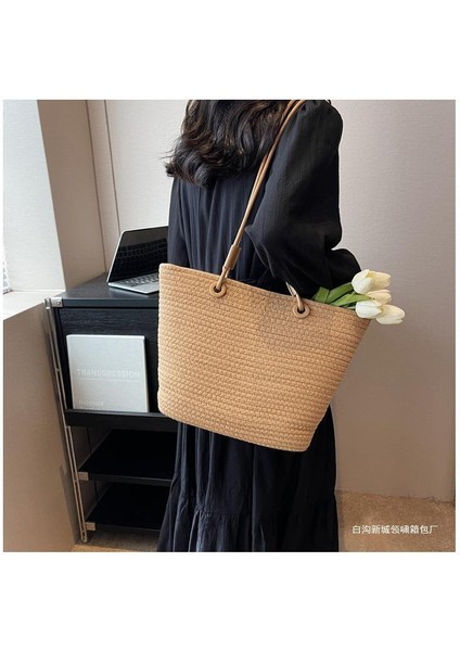 Kore Bayan Çantası, Gündelik Çapraz Omuz Çantası, Vahşi Büyük Kapasiteli Omuz Çantası, Çevre Dostu Dokuma Çanta, Hasır Çanta (Yurt Dışından) fiyatları