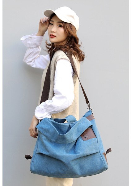 Moda Kanvas Çanta, Pileli Bayan Çanta, Büyük Kapasiteli Çanta, Rahat Omuz Çantası, Günlük Messenger Çanta (Yurt Dışından) fiyatları