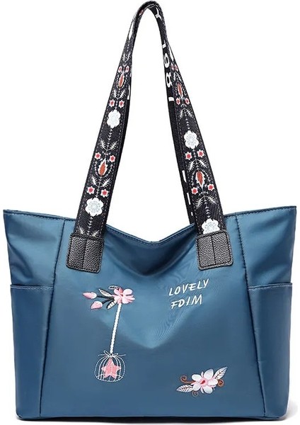 Oxford Kumaş Omuz Çantası, Büyük Kapasiteli Moda Bayan Çantası, El Çantası, Su Geçirmez Rahat Tote Çanta (Yurt Dışından)