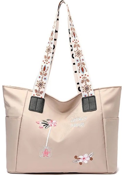 Oxford Kumaş Omuz Çantası, Büyük Kapasiteli Moda Bayan Çantası, El Çantası, Su Geçirmez Rahat Tote Çanta (Yurt Dışından)