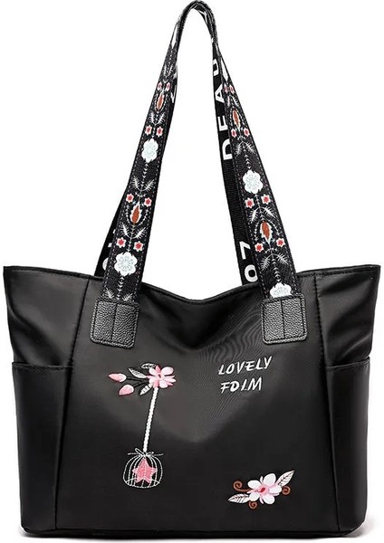 Oxford Kumaş Omuz Çantası, Büyük Kapasiteli Moda Bayan Çantası, El Çantası, Su Geçirmez Rahat Tote Çanta (Yurt Dışından)