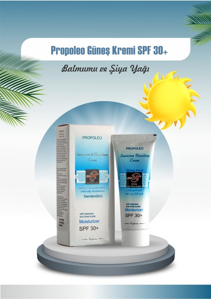 Propoleo Güneş Kremi ve Cilt Açıcı Spf 30+
