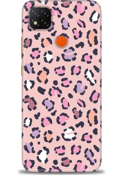 Xiaomi Redmi 9c Kılıf Hd Baskılı Kılıf - Pembe Leopar