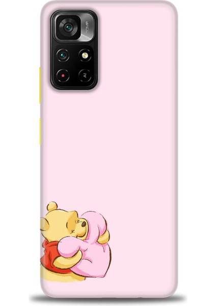 Xiaomi Redmi Note 11 Pro Plus Kılıf Hd Baskılı Kılıf - Winnie The Pooh Kalpli