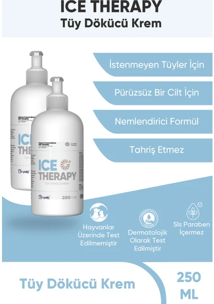 Ice Therapy 2 Adet Ice Therapy Tüy Dökücü Krem 250 ml