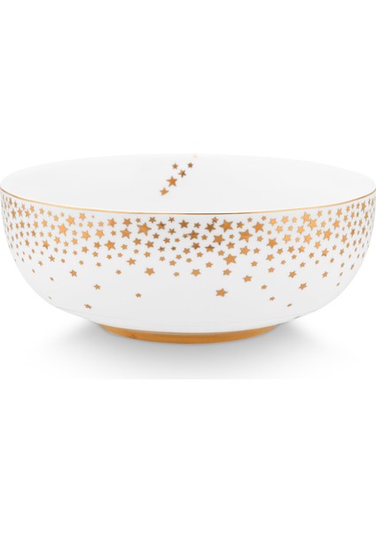 Royal Gold White Beyaz Porselen Salata Kasesi 15 cm