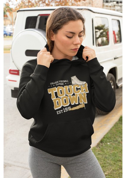 Pamuklu Tarz Oversize Kadın Kapşonlu Sweatshirt