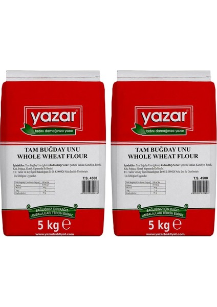 Taş Değirmende Öğütülmüş Tam Buğday Unu 5 kg x 2 Paket fiyatları