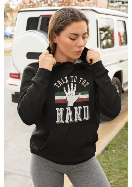 Pamuklu Tarz Oversize Kadın Kapşonlu Sweatshirt