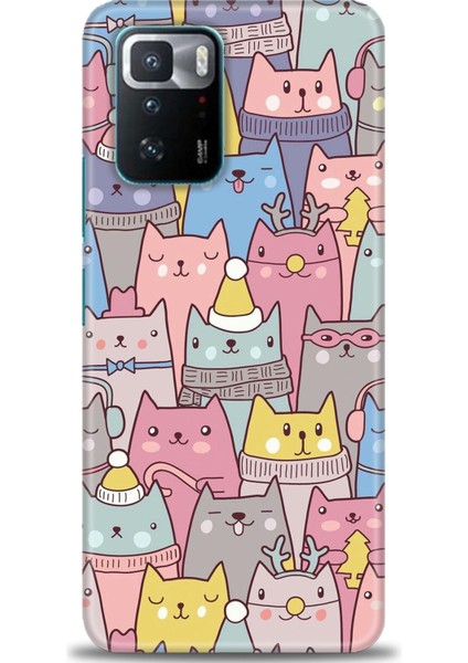 Xiaomi Poco X3 Gt Kılıf Hd Baskılı Kılıf - Kediler