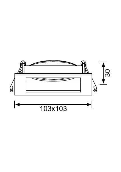 S.a Hareketli Spot Kare Saten Nikel ALÜMINYUM-JH639SN fiyatları