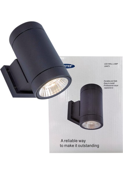 Jüpiter Antrasit LED Bahçe Aplik 3000K 12158LM LW473AN